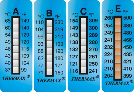 Thermax 8 Level Strips temperatuur indicator strips