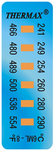 Thermax 6level8 strips temperatuur indicatoren